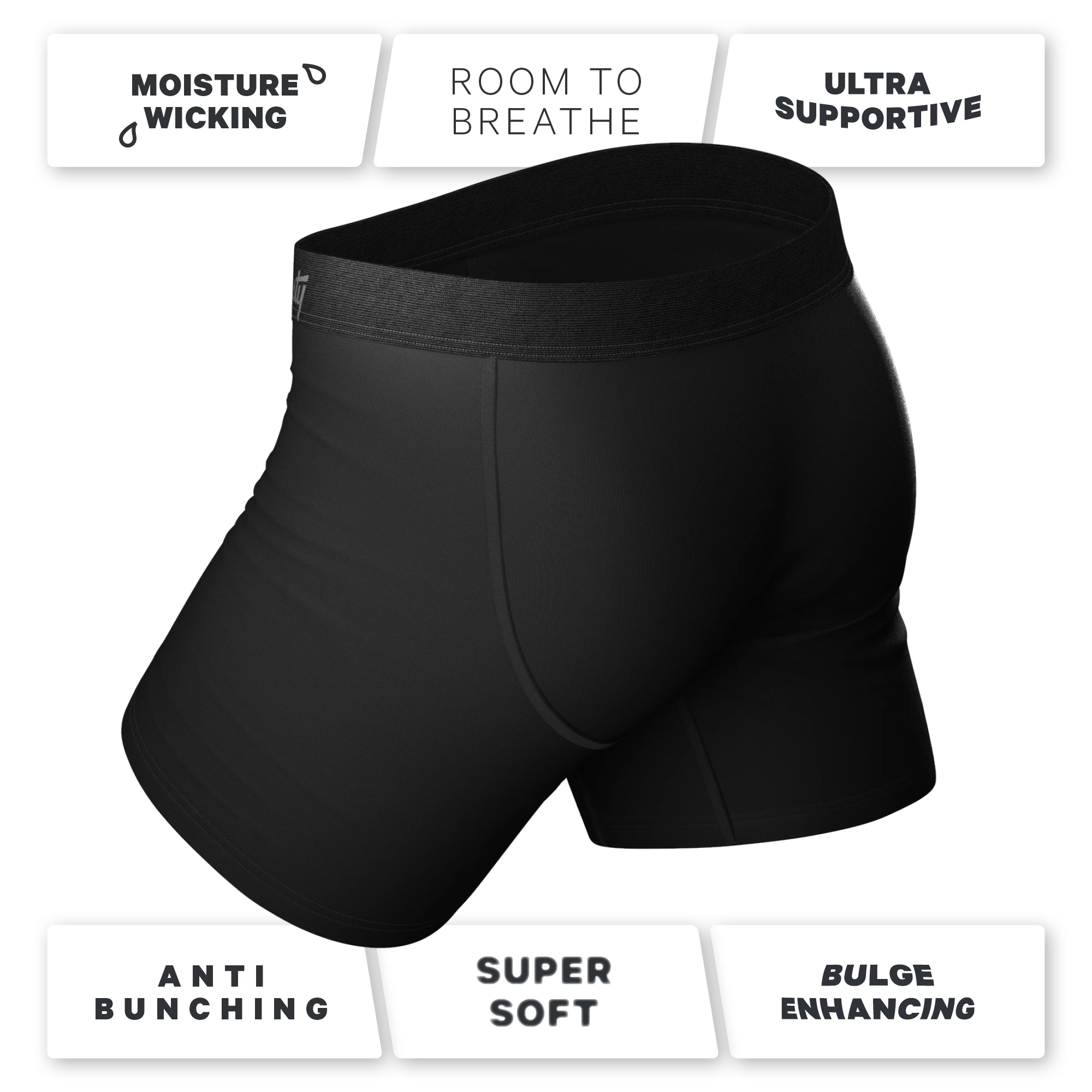 The 009 | Black Tuxedo Ball Hammock® Pouch Underwear 6 The 009 | Black Tuxedo Ball Hammock® Pouch Underwear - Image 4