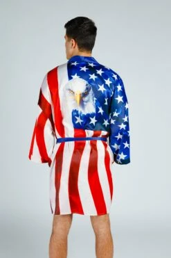 The Mascot | American Flag Bald Eagle Kimono