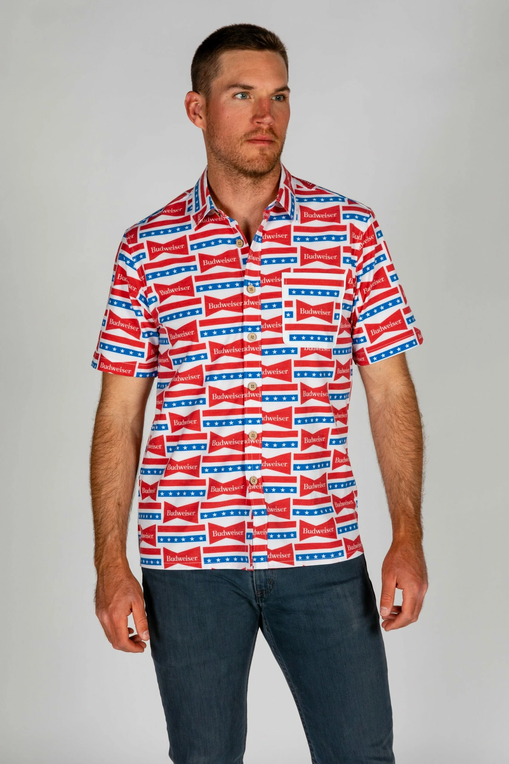 The Old Faithful Budweiser | Short Sleeve Button Down 4 The Old Faithful Budweiser | Short Sleeve Button Down - Image 2