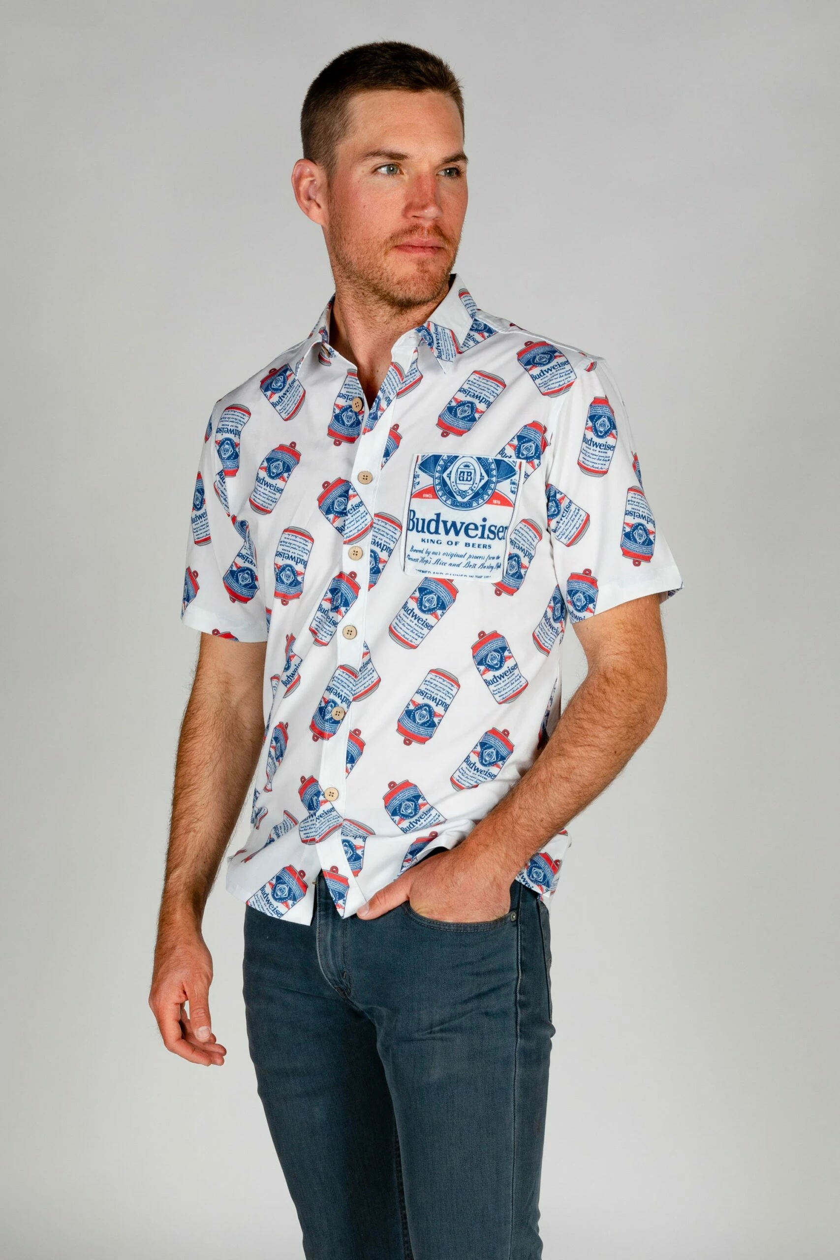 The Diesel | Budweiser Short Sleeve Hawaiian 6 The Diesel | Budweiser Short Sleeve Hawaiian - Image 4