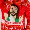 Santa Is Fake News | Men's Jesus Christ Xmas Sweater