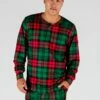 The Lincoln Log Love Daddy | Men's Red Plaid Christmas Pajama Top -US Clothing Sales Store 08 18 2020 Xmas Leisure Ski Studio 5650 Edit 2