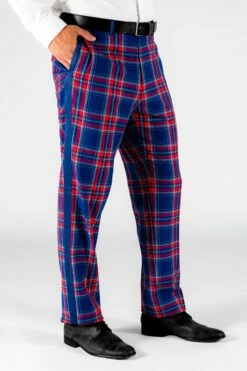The Foyer Fornicator | Plaid Tuxedo Pants