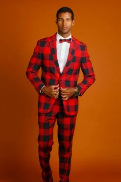The Red & Black Lumberjack | Buffalo Check Suit -US Clothing Sales Store 08 28 Christmas GuysSuits IMG 3844 Edit