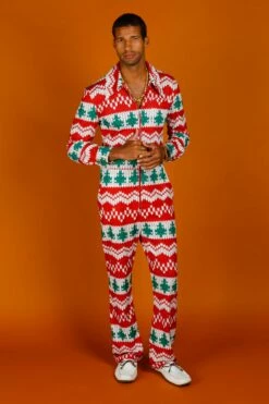 The Red Ryder | Men's Knit Print Christmas Flight Suit -US Clothing Sales Store 08 29 Christmas GuysSuits IMG 4670 Edit