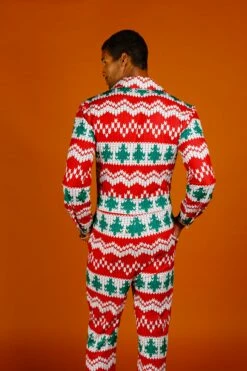 The Red Ryder | Men's Knit Print Christmas Flight Suit -US Clothing Sales Store 08 29 Christmas GuysSuits IMG 4681