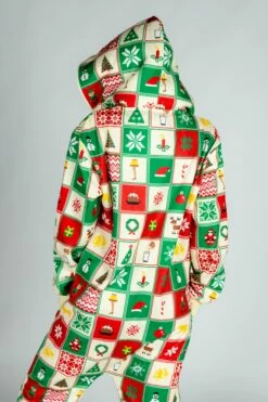 Grandmas Monstrosity | Ladies Unisex Quilt Pattern Christmas Onesie -US Clothing Sales Store 10 01 20 XmasStudio 1717