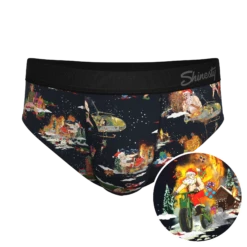 The 12 Slays Of Christmas | Christmas Scene Ball Hammock® Pouch Underwear Briefs