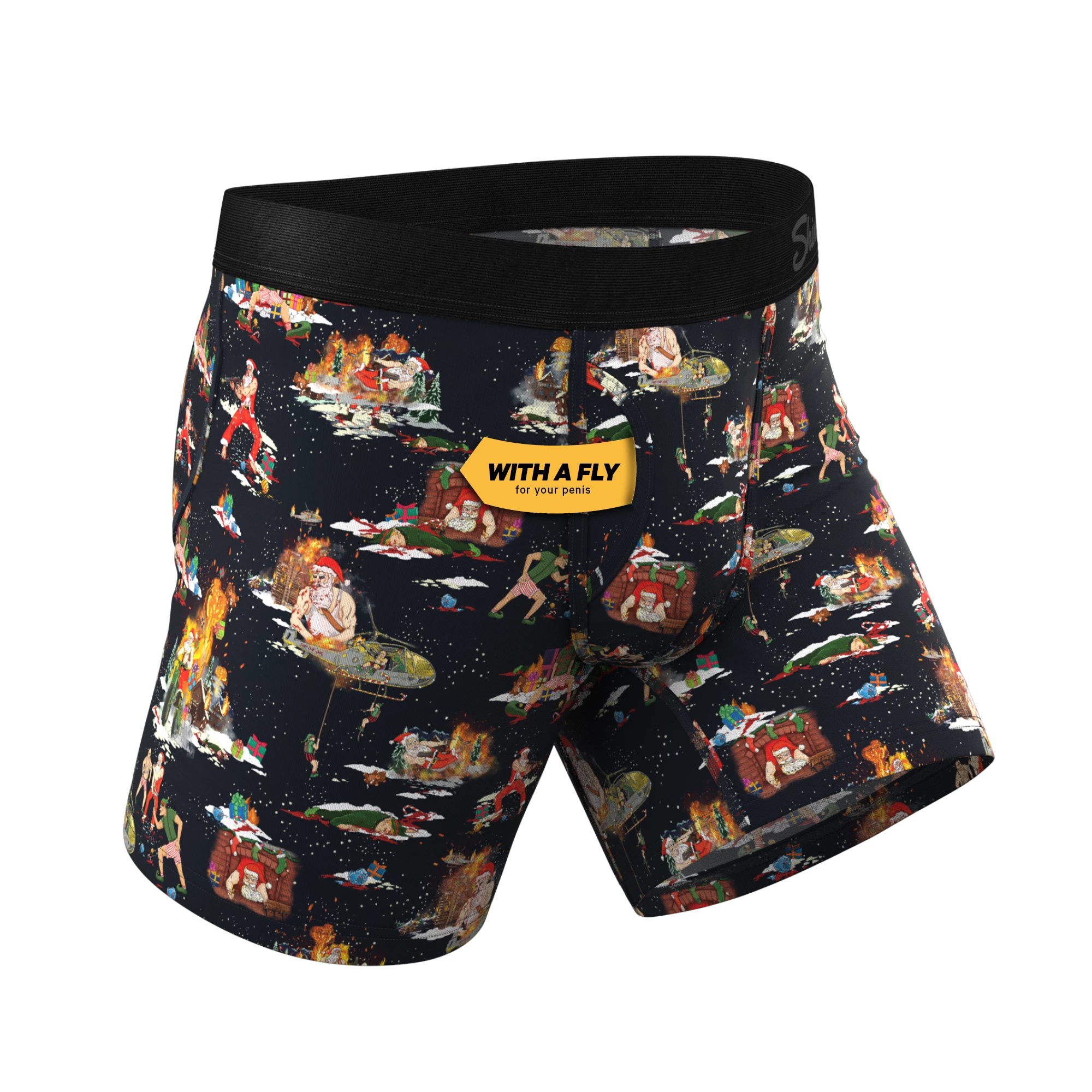 The 12 Slays Of Christmas | Christmas Scene Ball Hammock® Pouch Underwear With Fly 5 The 12 Slays Of Christmas | Christmas Scene Ball Hammock® Pouch Underwear With Fly - Image 3