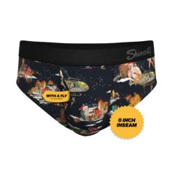 The 12 Slays Of Christmas | Christmas Scene Ball Hammock® Pouch Underwear Briefs -US Clothing Sales Store 12SlaysofChristmasChristmasSceneBriefs3