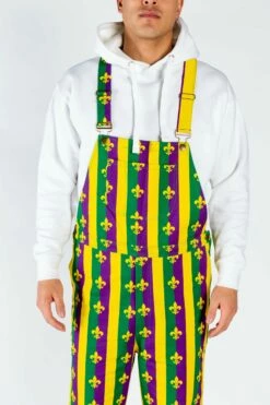 Beignets For Breakfast | Mardi Gras Overalls -US Clothing Sales Store 12 11 MardiGras Tropical 1369