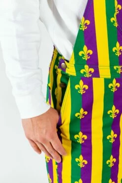 Beignets For Breakfast | Mardi Gras Overalls -US Clothing Sales Store 12 11 MardiGras Tropical 1371