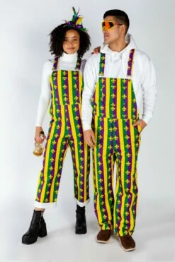 Beignets For Breakfast | Mardi Gras Overalls -US Clothing Sales Store 12 11 MardiGras Tropical 78