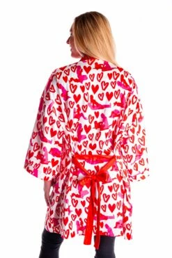 The Hot-Blooded Handbook | Ladies Valentine's Day Unisex Party Kimono -US Clothing Sales Store 16A9714
