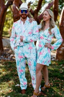 El Flamenco | Tropical Flamingo Print Suit