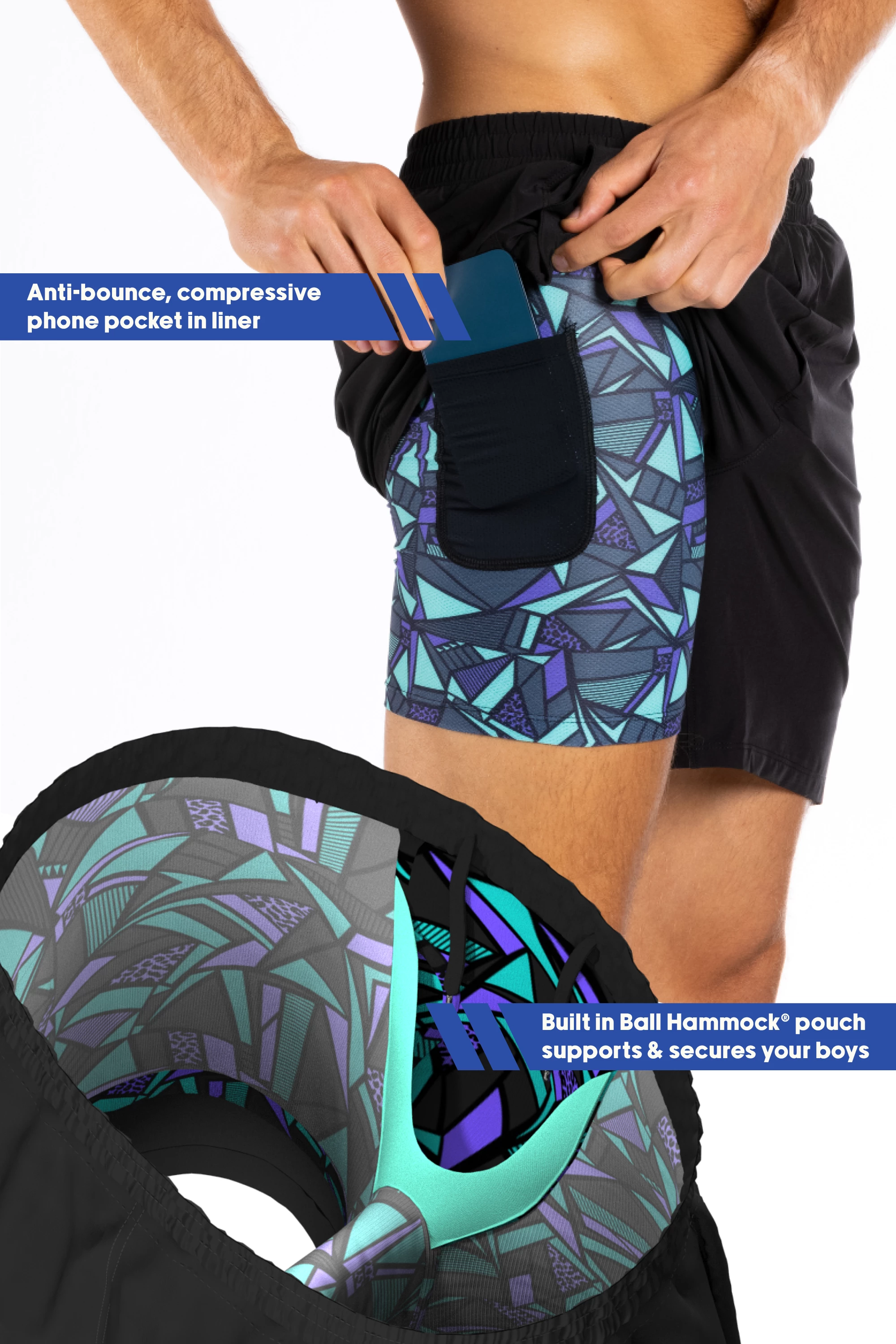 The Anti-Bounce | Black Ball Hammock® 5 Inch Athletic Shorts 5 The Anti-Bounce | Black Ball Hammock® 5 Inch Athletic Shorts - Image 3