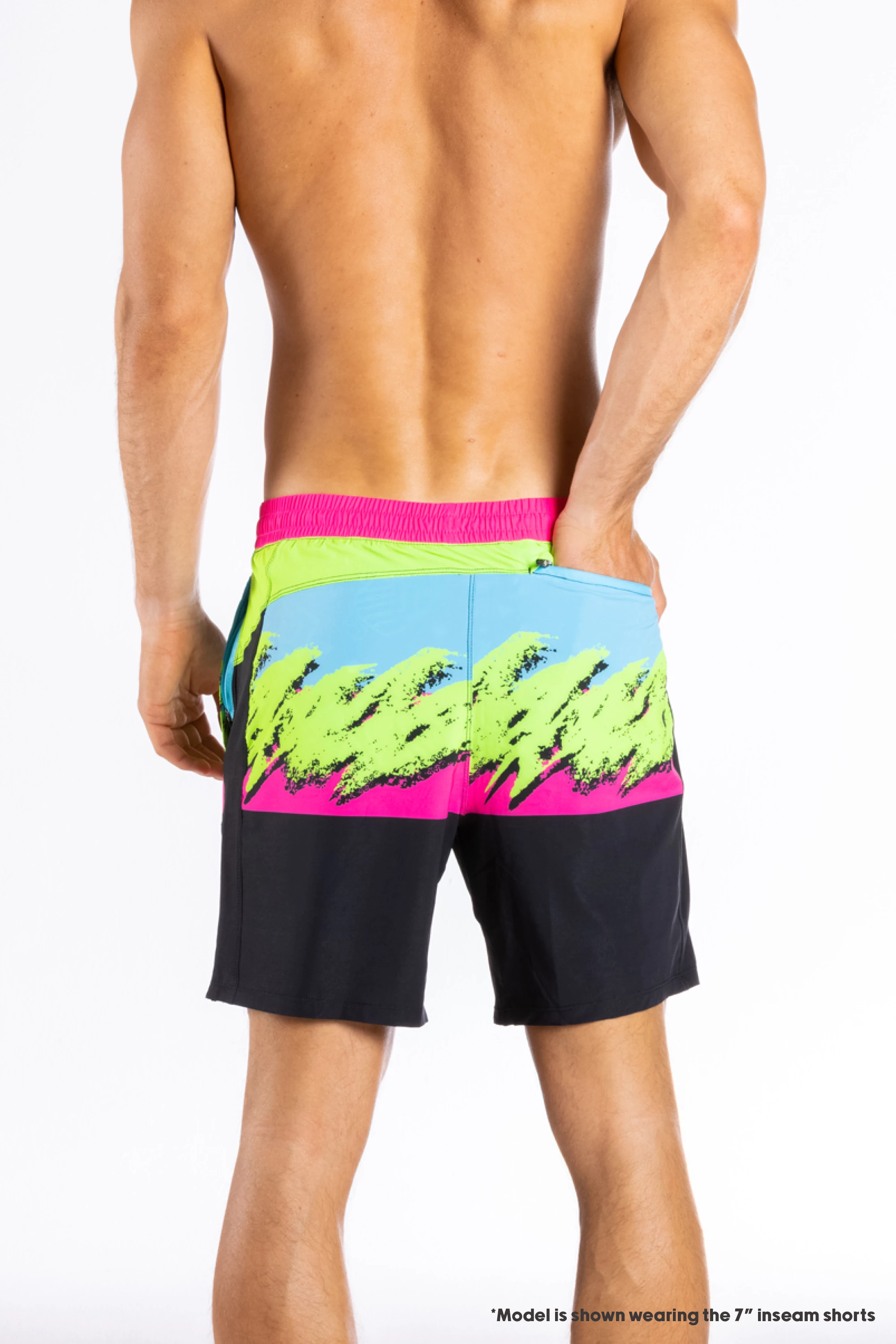The Cherry Slushy | Neon Retro Ball Hammock® 5 Inch Athletic Shorts 7 The Cherry Slushy | Neon Retro Ball Hammock® 5 Inch Athletic Shorts - Image 5