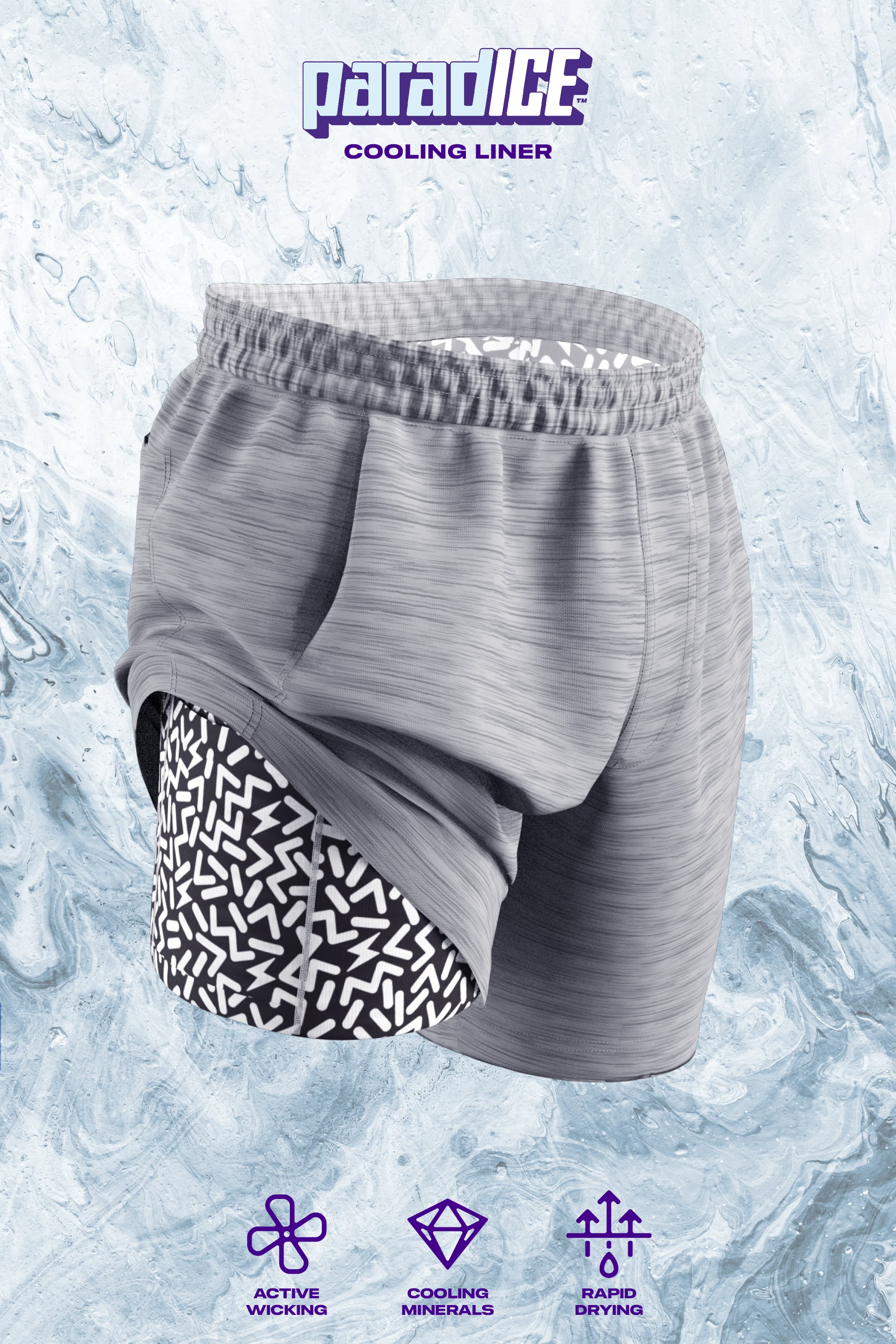 The Junk Trunks | Grey Ball Hammock® 5 Inch Athletic Shorts 3 The Junk Trunks | Grey Ball Hammock® 5 Inch Athletic Shorts