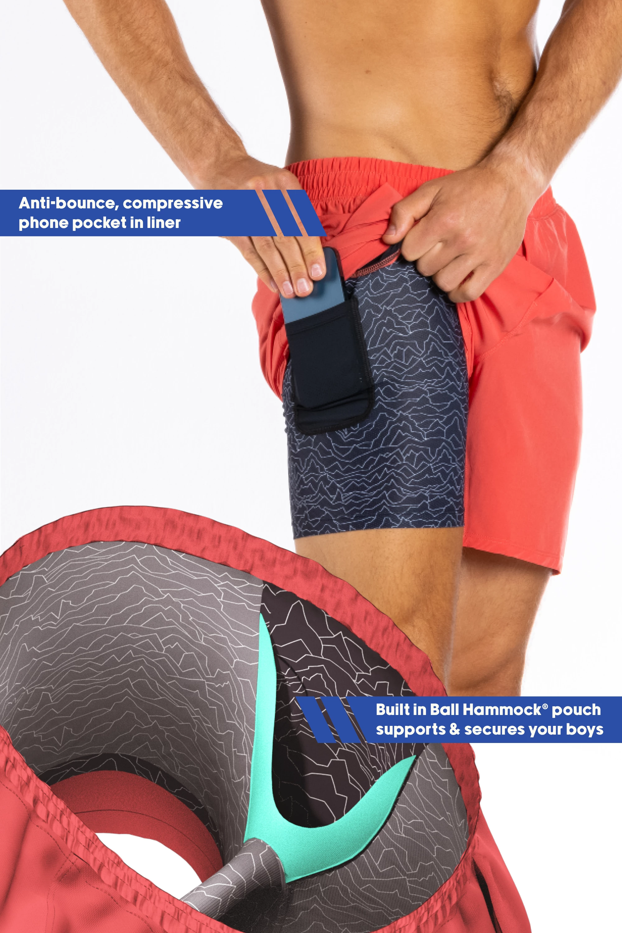 The Personal Record | Red Ball Hammock® 5 Inch Athletic Shorts 5 The Personal Record | Red Ball Hammock® 5 Inch Athletic Shorts - Image 3
