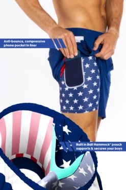 The Double Duty | American Flag Ball Hammock® 7 Inch Athletic Shorts 9 The Double Duty | American Flag Ball Hammock® 7 Inch Athletic Shorts -US Clothing Sales Store 7 DoubleDuty2