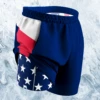 The Double Duty | American Flag Ball Hammock® 7 Inch Athletic Shorts 2 The Double Duty | American Flag Ball Hammock® 7 Inch Athletic Shorts -US Clothing Sales Store 7 DoubleDuty3