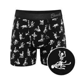The Bare Back Bones | Glow In The Dark Skeletons Ball Hammock® Pouch Underwear