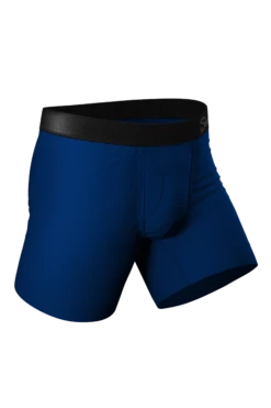 The Big Blue | Dark Blue Ball Hammock® Pouch Underwear With Fly -US Clothing Sales Store BigBluewFLY3