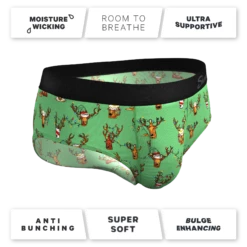 The Blitzened | Christmas Striped Ball Hammock® Pouch Underwear Briefs 10 The Blitzened | Christmas Striped Ball Hammock® Pouch Underwear Briefs -US Clothing Sales Store BlitzenedChristmasStripedBallHammockBrief4