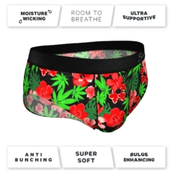 The Bongstera | Tropical Weed Ball Hammock® Pouch Underwear Briefs 10 The Bongstera | Tropical Weed Ball Hammock® Pouch Underwear Briefs -US Clothing Sales Store Bongstera4