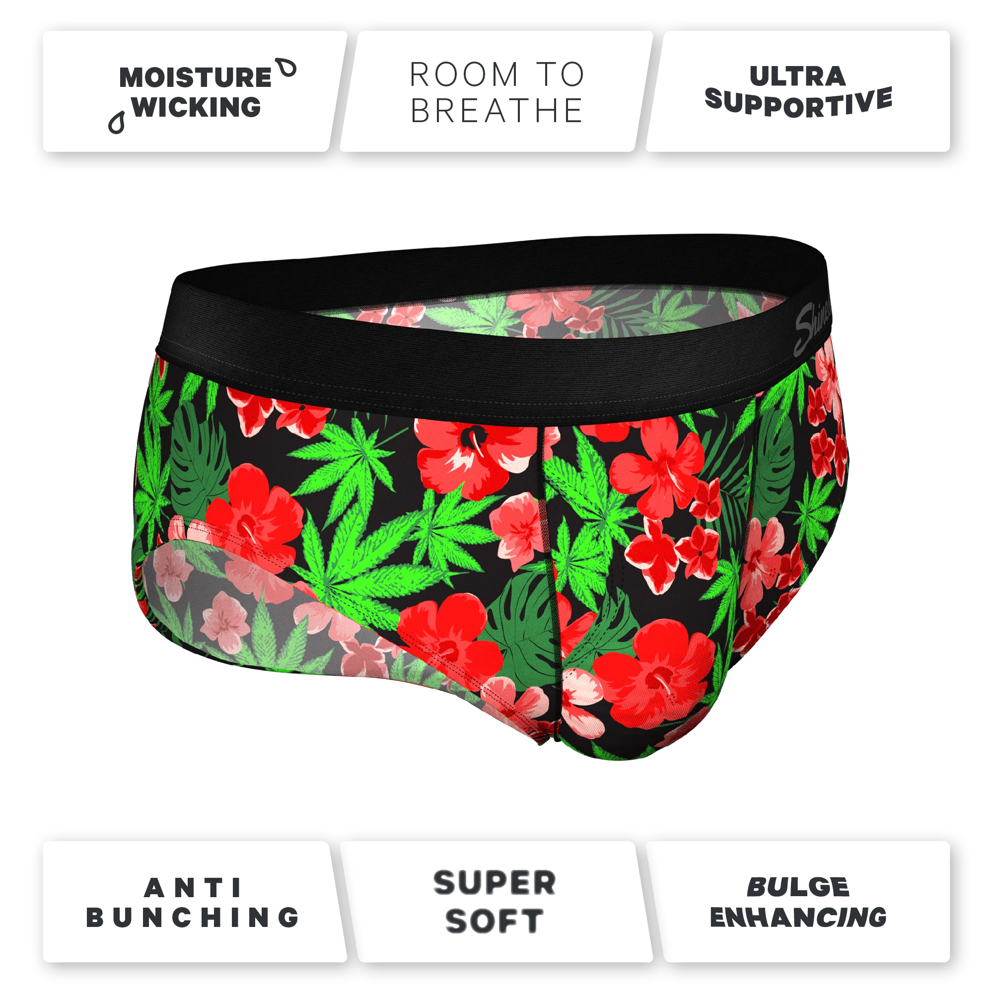 The Bongstera | Tropical Weed Ball Hammock® Pouch Underwear Briefs 6 The Bongstera | Tropical Weed Ball Hammock® Pouch Underwear Briefs - Image 4