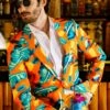 The Cruise Ship Casanova | Orange Hawaiian Suit -US Clothing Sales Store DSC03189 Edit