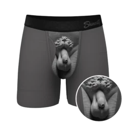 The David's Goliath | Marble Statue Ball Hammock® Pouch Underwear With Fly