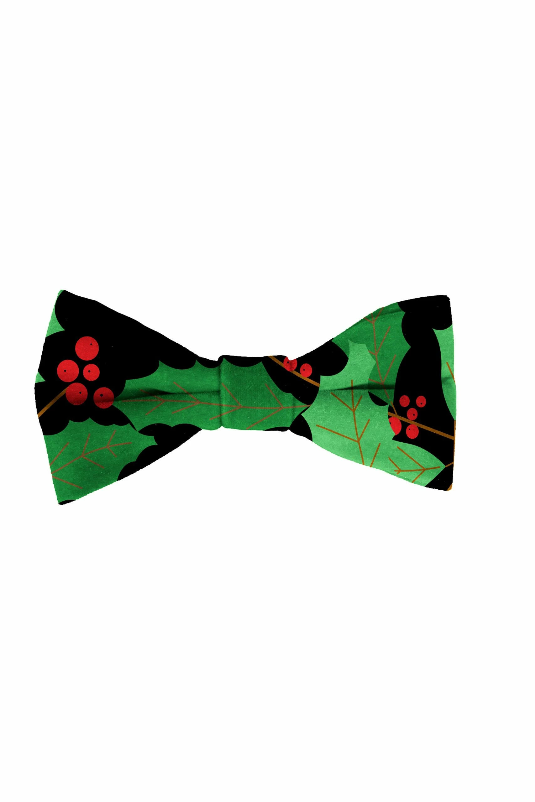 The Deck Yourselves | Holly Print Christmas Bow Tie 4 The Deck Yourselves | Holly Print Christmas Bow Tie - Image 2