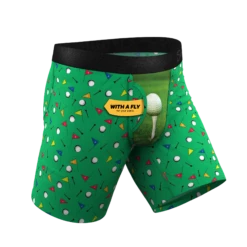 The Front Nine | Golf Ball Hammock® Pouch Underwear With Fly -US Clothing Sales Store FrontNineGolfBoxerWFly3