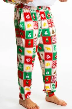 Grandma's Monstrosity | Mens Quilt Print Pajama Bottoms