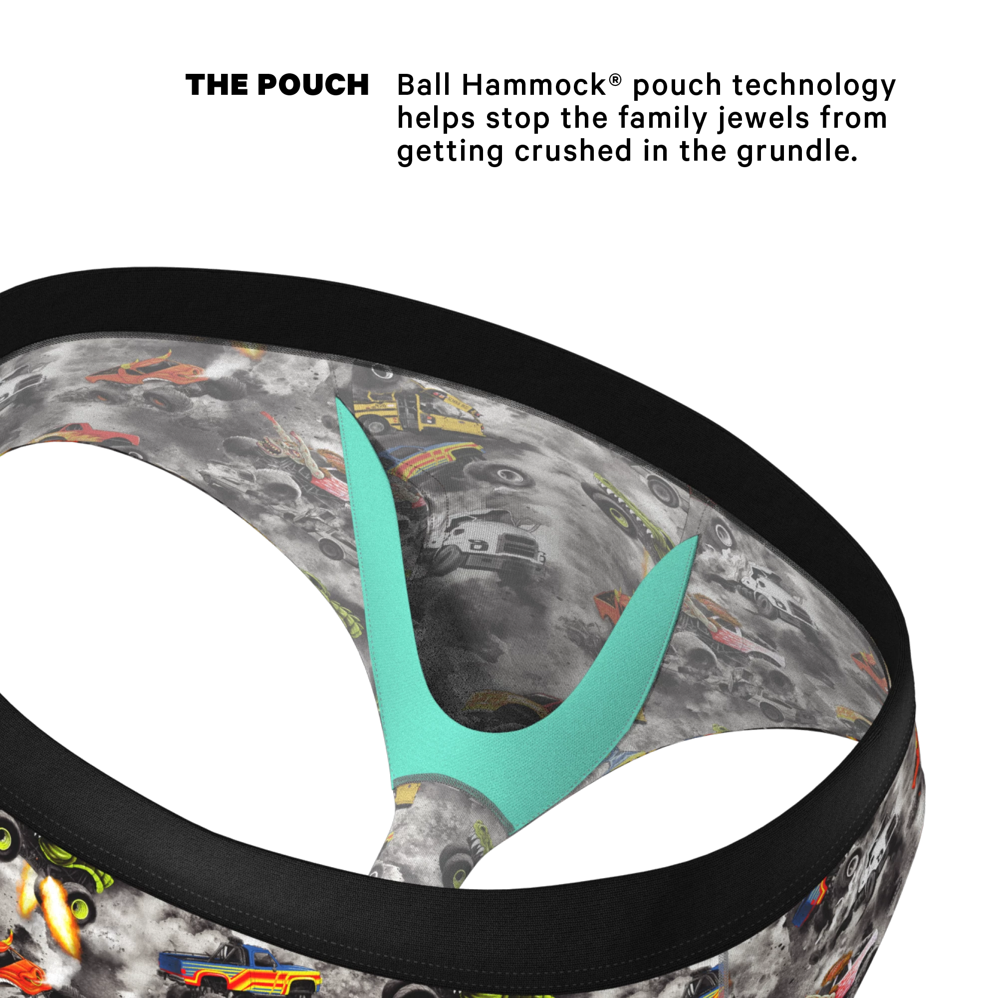 The Here Be Monsters | Monster Truck Ball Hammock® Pouch Underwear Briefs 4 The Here Be Monsters | Monster Truck Ball Hammock® Pouch Underwear Briefs - Image 2