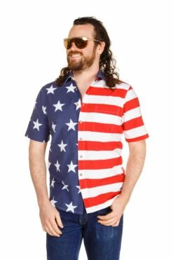 The Johnny Adams | Men's American Flag Stretch Hawaiian Shirt -US Clothing Sales Store IMG 0295 47031ba8 6c3c 484d a2bb 38ffd3ab9bf0
