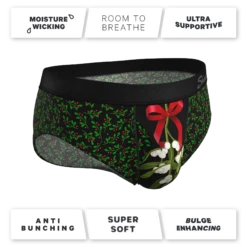 The Kiss Me There | Mistletoe Ball Hammock® Pouch Underwear Briefs -US Clothing Sales Store KissMeThereMistletoeBallHammock4