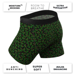 The Kiss Me There | Mistletoe Ball Hammock® Pouch Underwear With Fly -US Clothing Sales Store KissMeThereMistletoeBoxerWithFly4