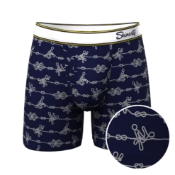 The Knotty Spots | Nautical Knots Ball Hammock® Pouch Underwear With Fly