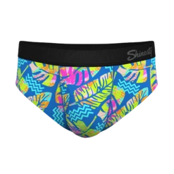 The Oahu Rendezvous | Tropical Leaves Ball Hammock® Pouch Underwear Briefs