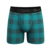 The Plaid And Simple | Green Buffalo Check Ball Hammock® Pouch Underwear With Fly