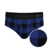 The Precious Plums | Blue Plaid Ball Hammock® Pouch Underwear Briefs -US Clothing Sales Store PreciousPlumsBluePlaidBriefs