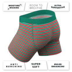 The Stripe Club | Christmas Striped Ball Hammock® Pouch Underwear -US Clothing Sales Store StripeClubChristmasStripedBoxerStndrd4