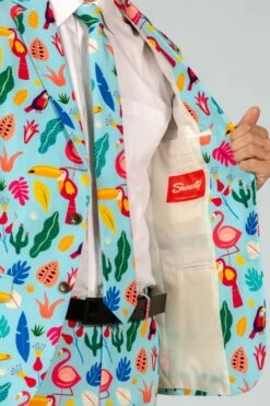 The Birds Of Paradise | Tropical Bird Suit Blazer 9 The Birds Of Paradise | Tropical Bird Suit Blazer -US Clothing Sales Store TheBirdsOfParadise TropicalBirdSuitBlazer
