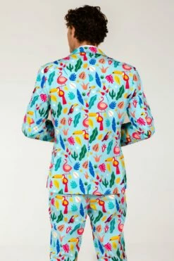 The Birds Of Paradise | Tropical Bird Suit Blazer 11 The Birds Of Paradise | Tropical Bird Suit Blazer -US Clothing Sales Store TheBirdsOfParadise TropicalBirdSuitBlazer 4
