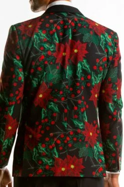 The Centerpiece | Poinsettia Ugly Christmas Suit -US Clothing Sales Store TheCenterpiecePB298