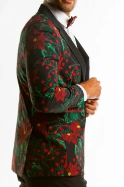 The Centerpiece | Poinsettia Ugly Christmas Suit -US Clothing Sales Store TheCenterpiecePB298 2