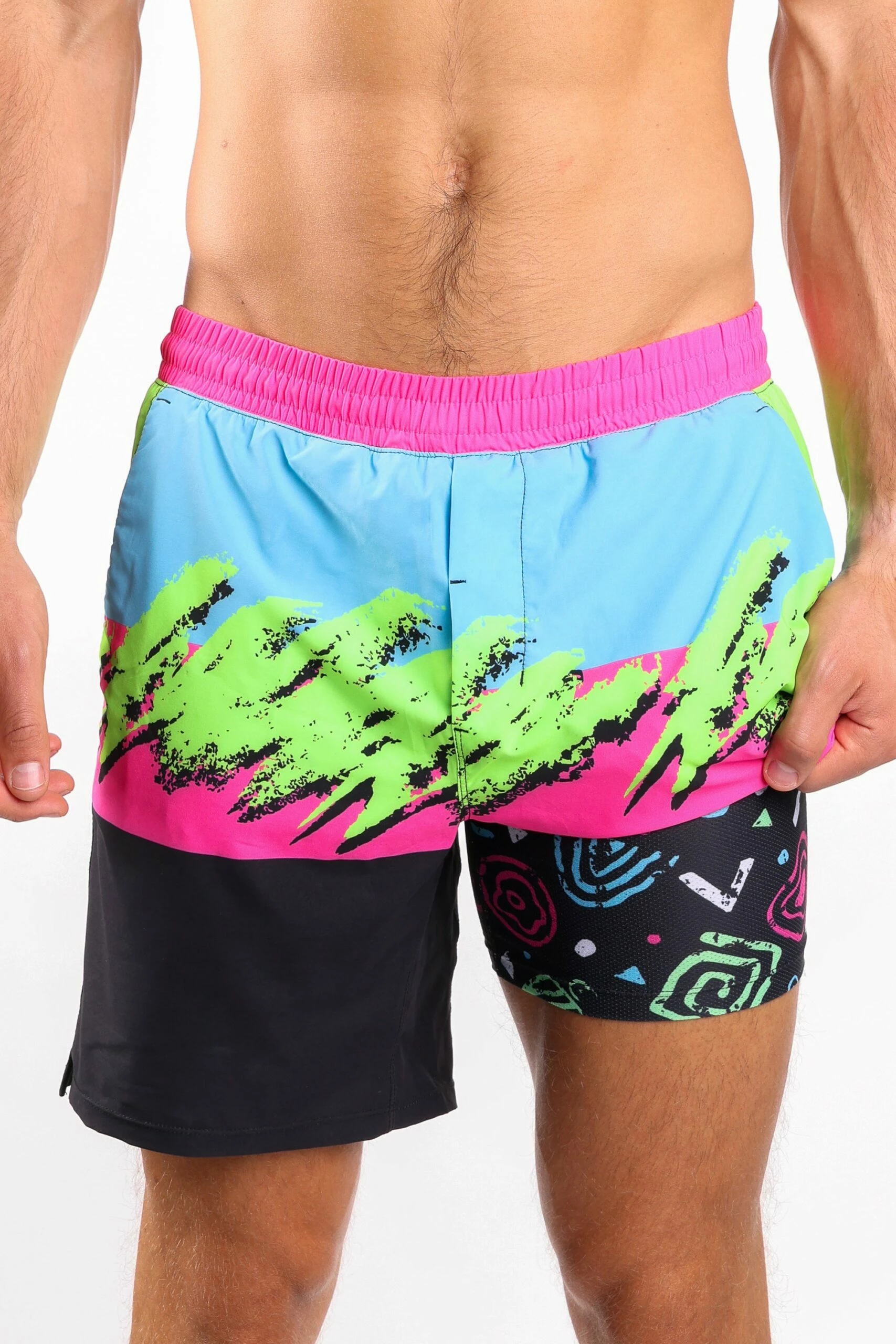 The Cherry Slushy | Neon Retro Ball Hammock® 7 Inch Athletic Shorts 3 The Cherry Slushy | Neon Retro Ball Hammock® 7 Inch Athletic Shorts - Image 2
