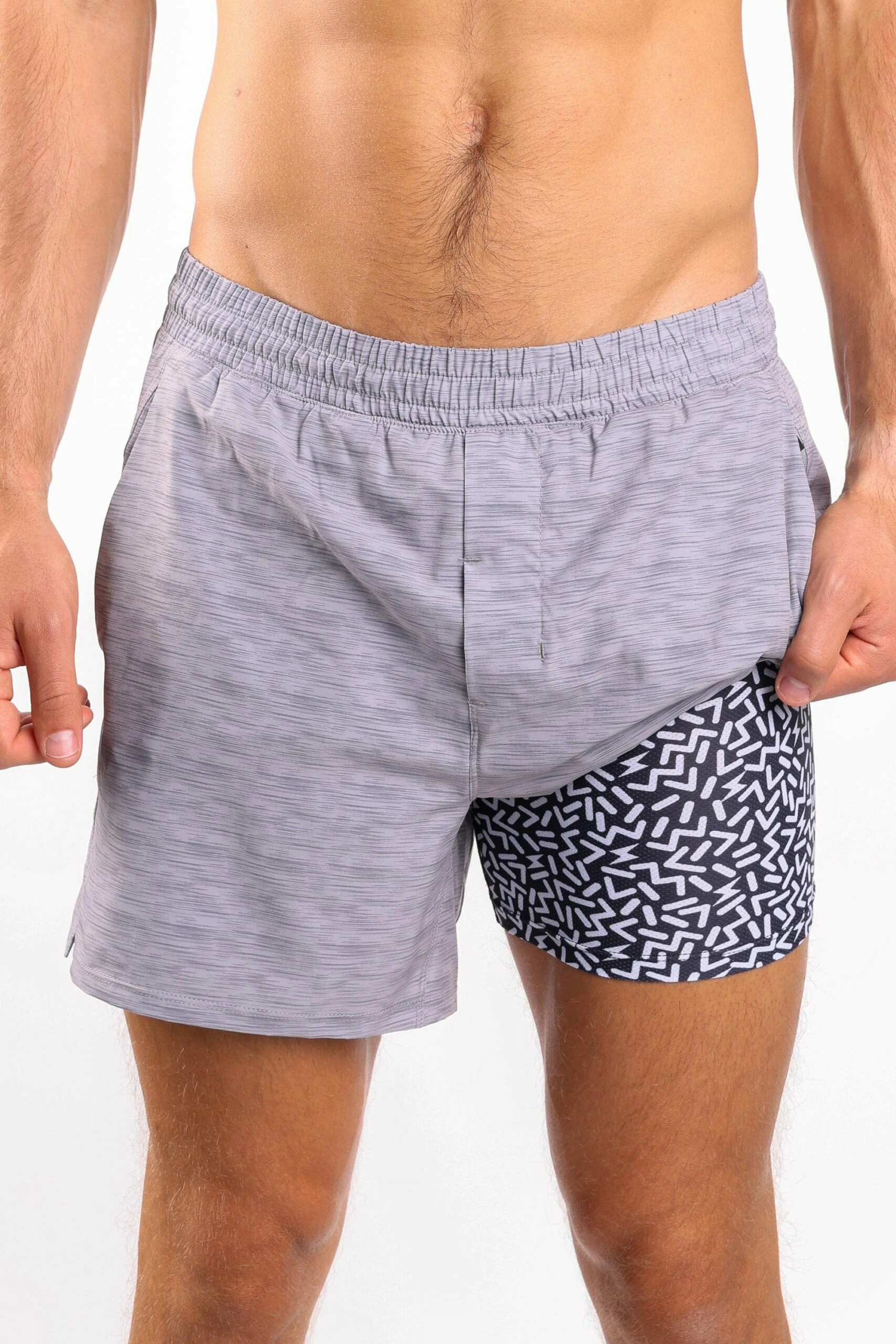 The Junk Trunks | Grey Ball Hammock® 5 Inch Athletic Shorts 4 The Junk Trunks | Grey Ball Hammock® 5 Inch Athletic Shorts - Image 2
